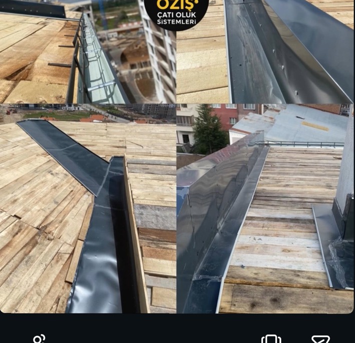 Metal çatı dere detayı