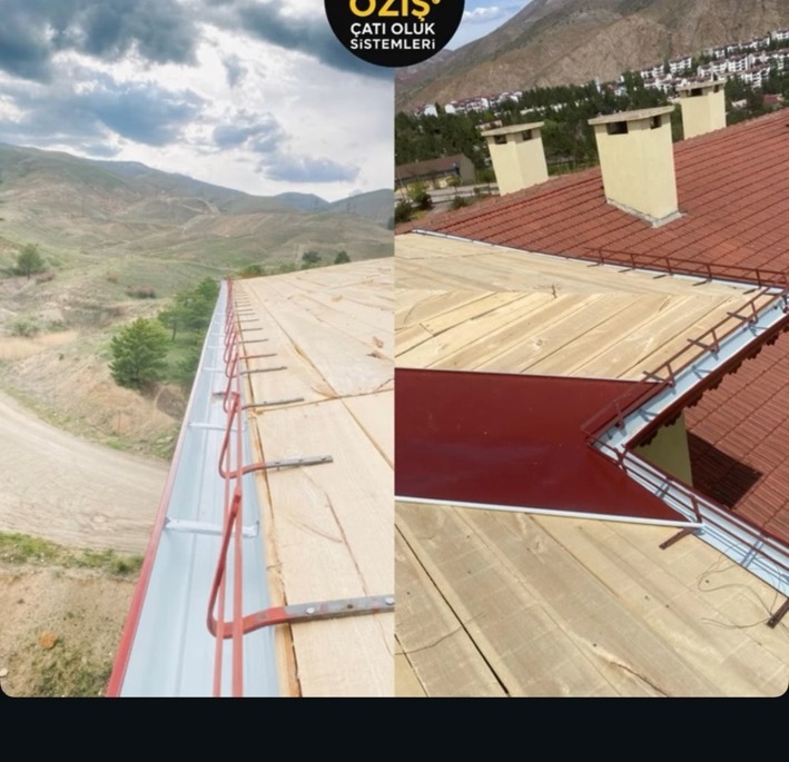 Çatı oluk ve kenar detayı